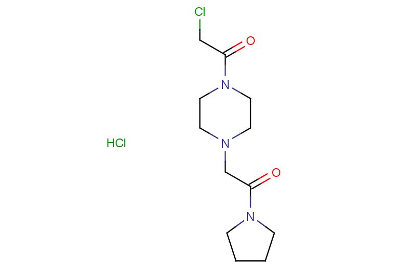 2-chloro-1-{4-[2-oxo-2-(pyrrolidin-1-yl)ethyl]piperazin-1-yl}ethan-1-one hydrochloride