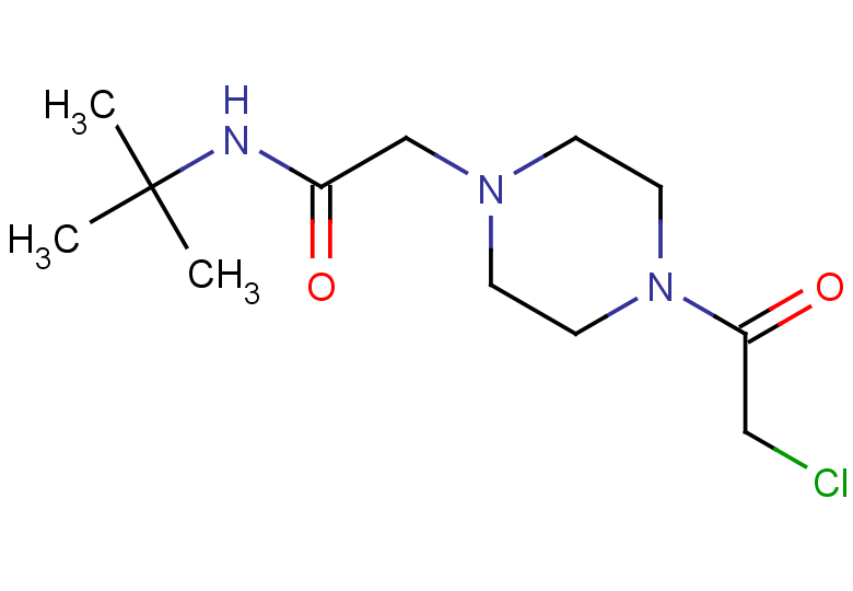 N-tert-butyl-2-[4-(2-chloroacetyl)piperazin-1-yl]acetamide