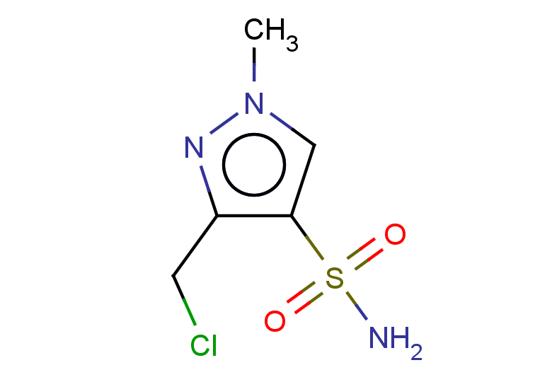 3-(chloromethyl)-1-methyl-1H-pyrazole-4-sulfonamide