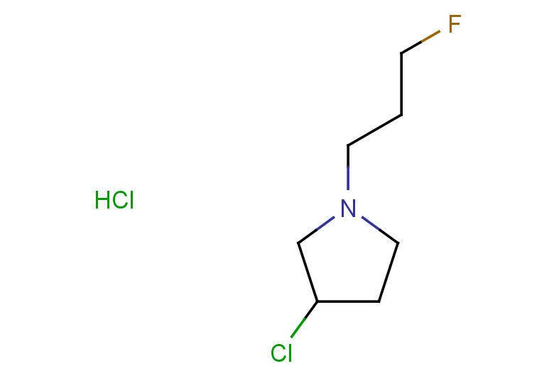 3-chloro-1-(3-fluoropropyl)pyrrolidine hydrochloride
