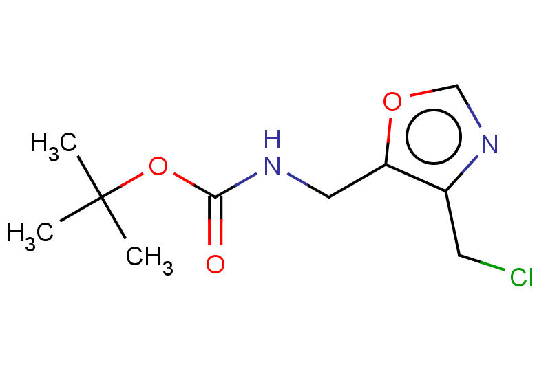 tert-butyl N-{[4-(chloromethyl)-1,3-oxazol-5-yl]methyl}carbamate