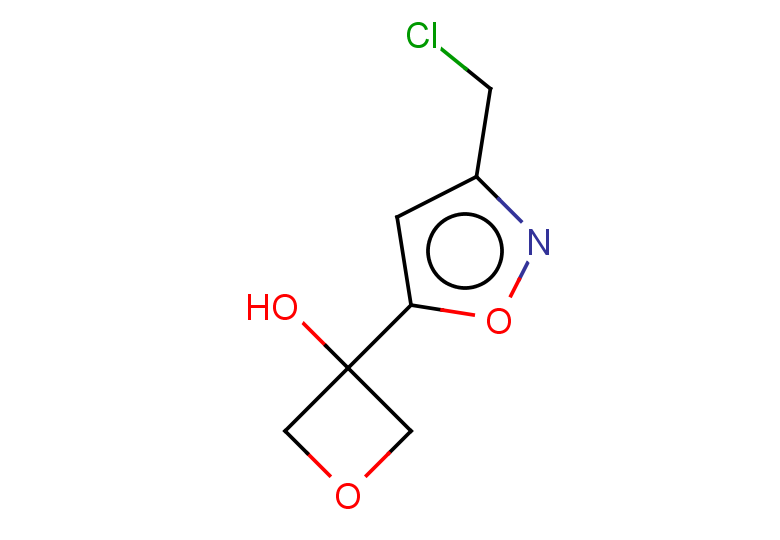 3-[3-(chloromethyl)-1,2-oxazol-5-yl]oxetan-3-ol