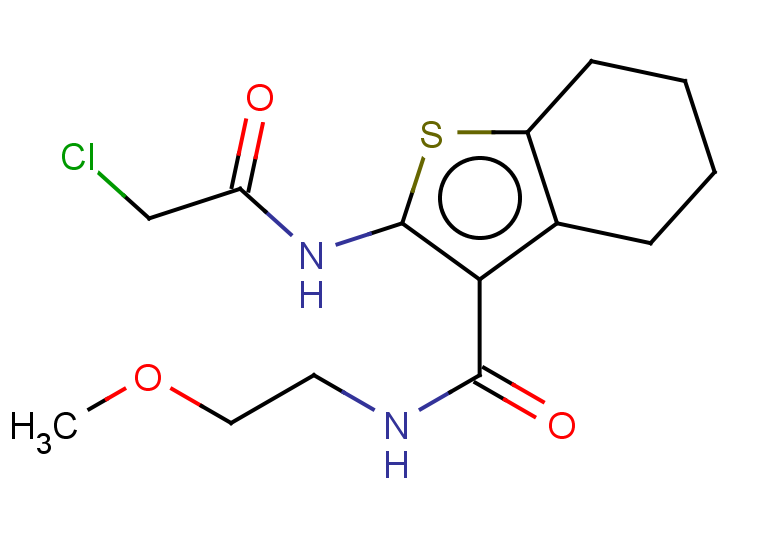2-(2-chloroacetamido)-N-(2-methoxyethyl)-4,5,6,7-tetrahydro-1-benzothiophene-3-carboxamide