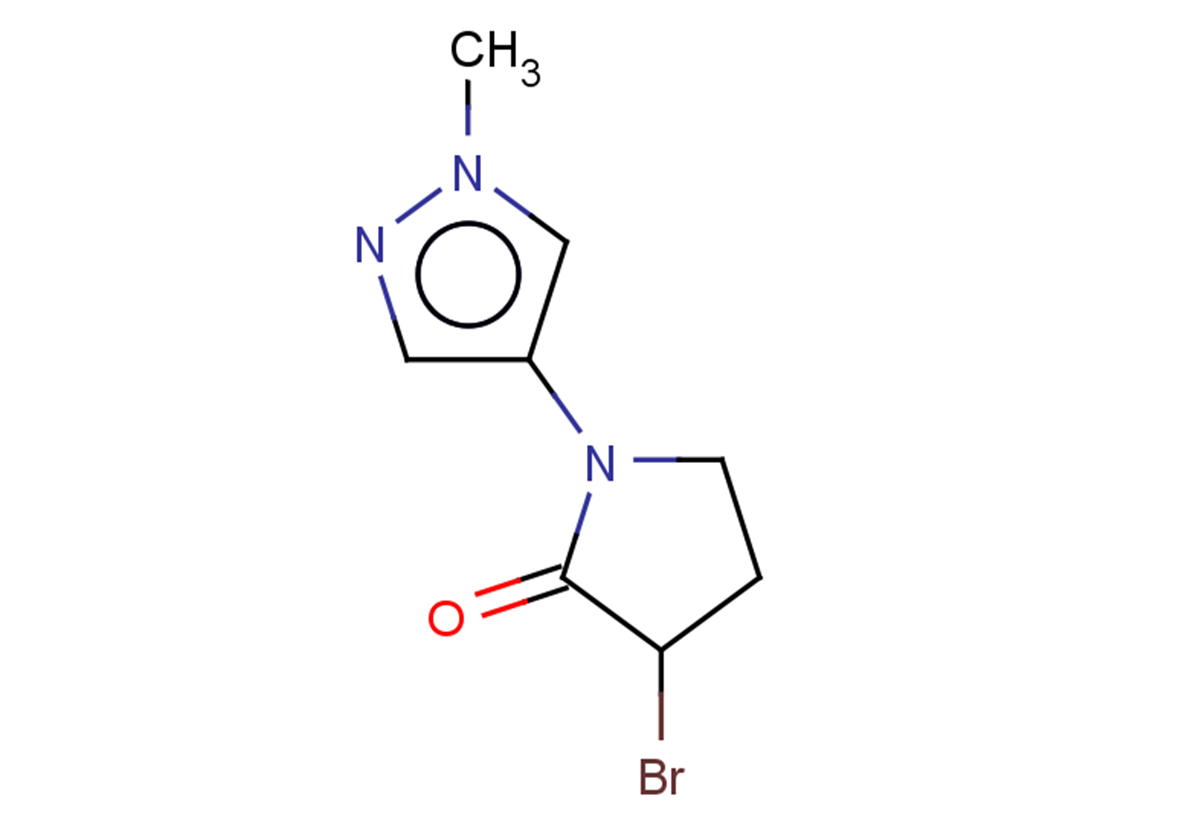 3-bromo-1-(1-methyl-1H-pyrazol-4-yl)pyrrolidin-2-one