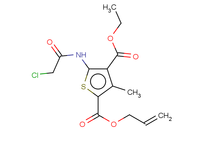 4-ethyl 2-prop-2-en-1-yl 5-(2-chloroacetamido)-3-methylthiophene-2,4-dicarboxylate