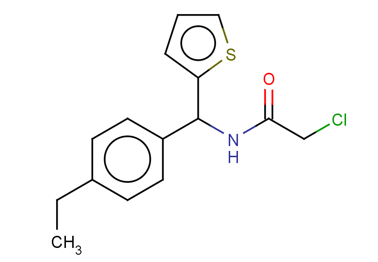 2-chloro-N-[(4-ethylphenyl)(thiophen-2-yl)methyl]acetamide