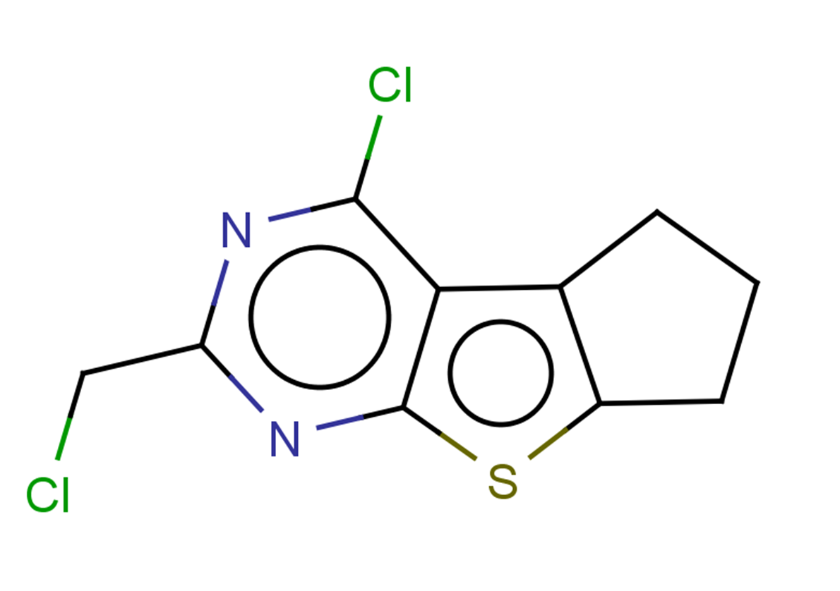 12-chloro-10-(chloromethyl)-7-thia-9,11-diazatricyclo[6.4.0.0,2,6]dodeca-1(12),2(6),8,10-tetraene