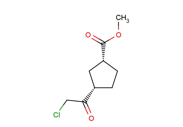 methyl (1R,3S)-3-(2-chloroacetyl)cyclopentane-1-carboxylate