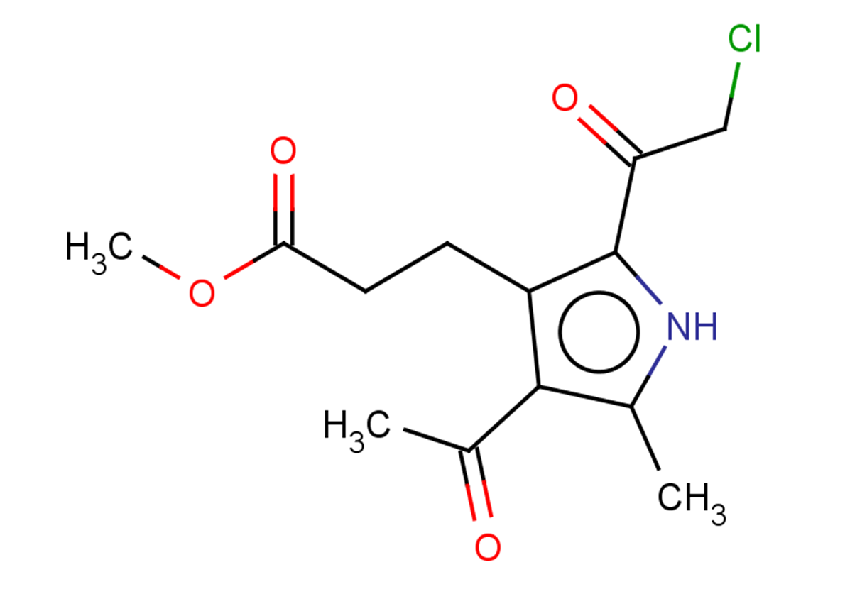 methyl 3-[4-acetyl-2-(2-chloroacetyl)-5-methyl-1H-pyrrol-3-yl]propanoate