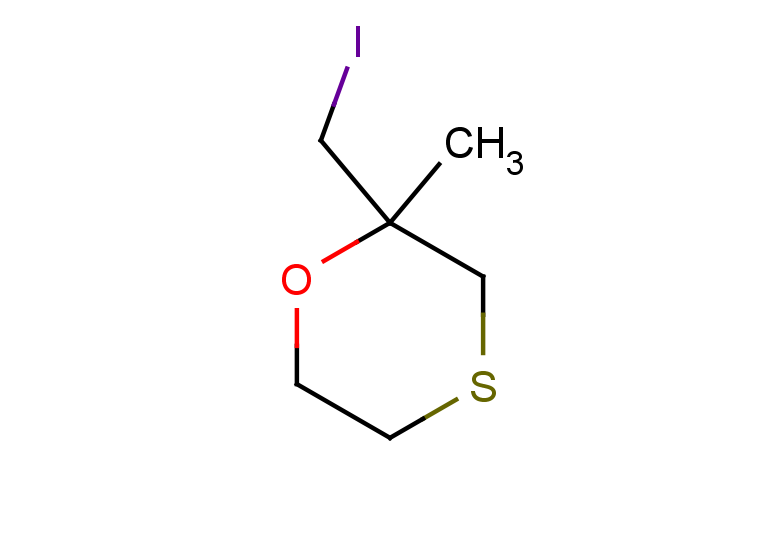 2-(iodomethyl)-2-methyl-1,4-oxathiane