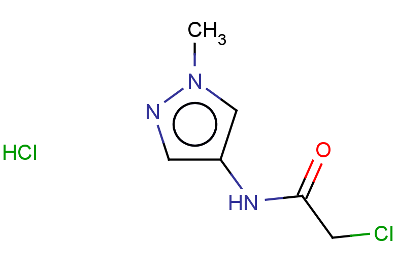 2-chloro-N-(1-methyl-1H-pyrazol-4-yl)acetamide hydrochloride
