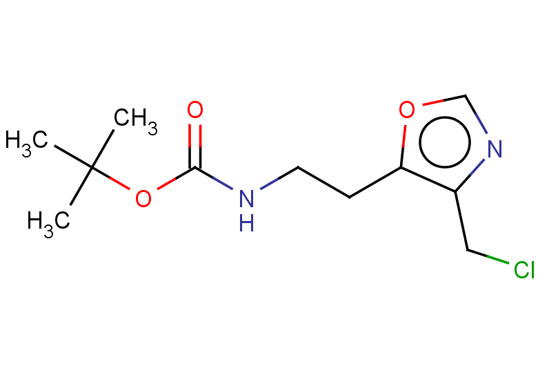 tert-butyl N-{2-[4-(chloromethyl)-1,3-oxazol-5-yl]ethyl}carbamate