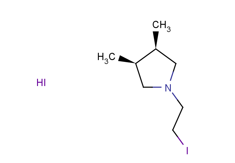 (3R,4S)-1-(2-iodoethyl)-3,4-dimethylpyrrolidine hydroiodide, cis