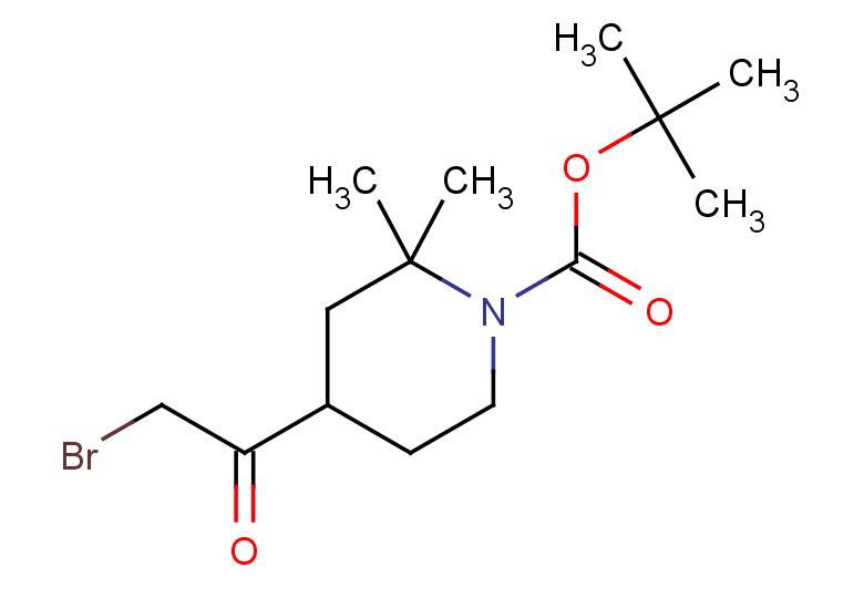tert-butyl 4-(2-bromoacetyl)-2,2-dimethylpiperidine-1-carboxylate