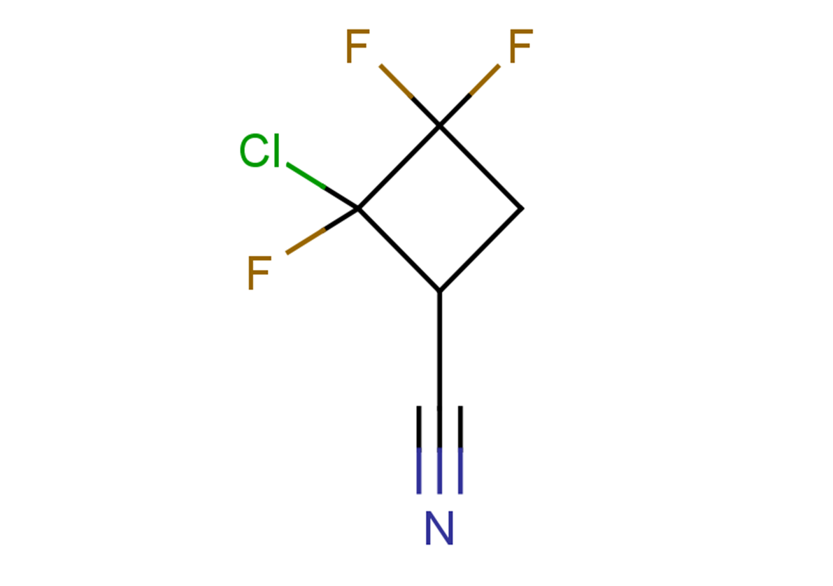2-chloro-2,3,3-trifluorocyclobutane-1-carbonitrile