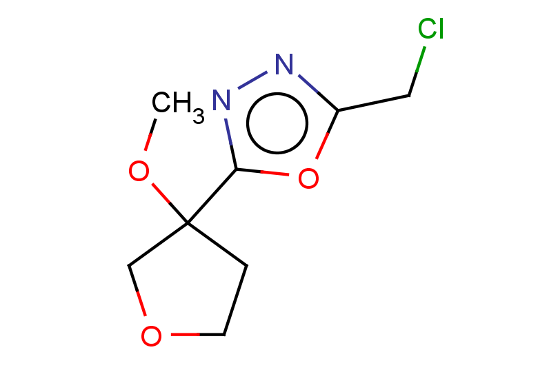 2-(chloromethyl)-5-(3-methoxyoxolan-3-yl)-1,3,4-oxadiazole