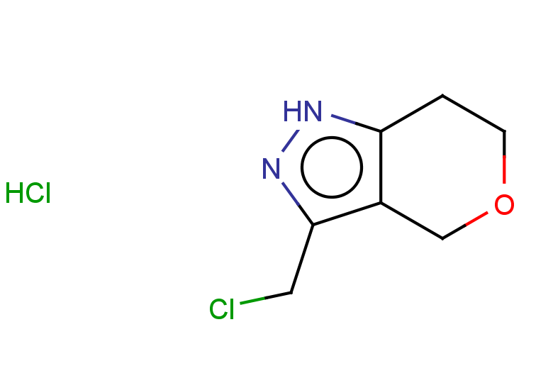 3-(chloromethyl)-1H,4H,6H,7H-pyrano[4,3-c]pyrazole hydrochloride