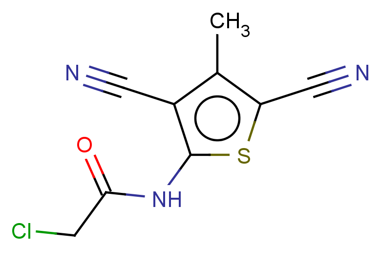 2-chloro-N-(3,5-dicyano-4-methylthiophen-2-yl)acetamide