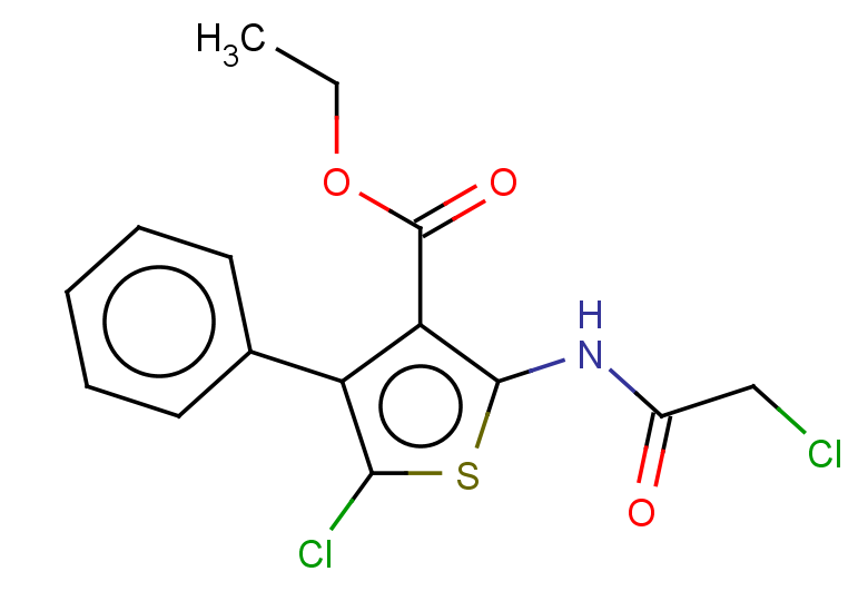 ethyl 5-chloro-2-(2-chloroacetamido)-4-phenylthiophene-3-carboxylate