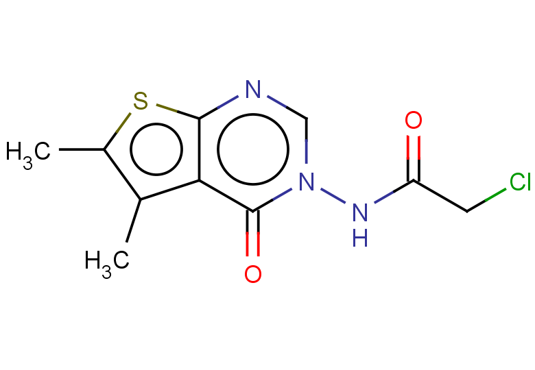 2-chloro-N-{5,6-dimethyl-4-oxo-3H,4H-thieno[2,3-d]pyrimidin-3-yl}acetamide