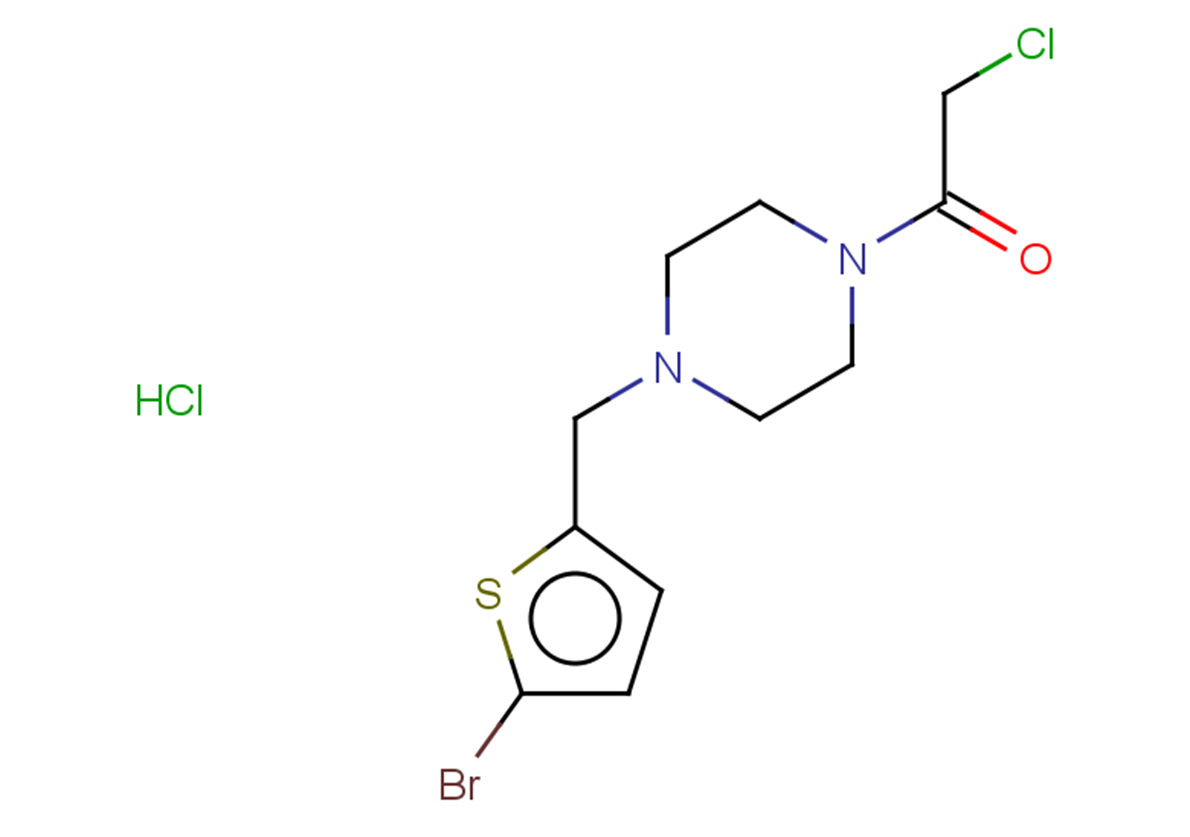1-{4-[(5-bromothiophen-2-yl)methyl]piperazin-1-yl}-2-chloroethan-1-one hydrochloride