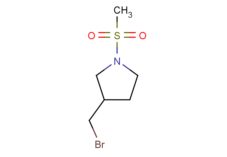 3-(bromomethyl)-1-methanesulfonylpyrrolidine