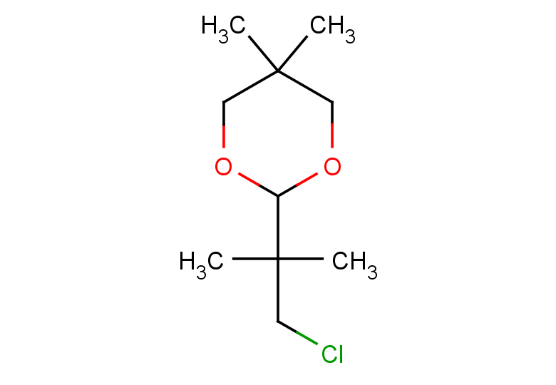 2-(1-chloro-2-methylpropan-2-yl)-5,5-dimethyl-1,3-dioxane