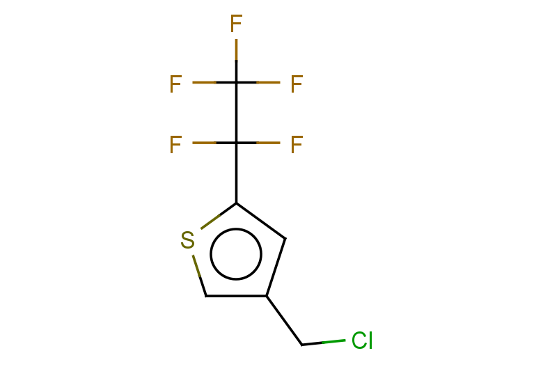 4-(chloromethyl)-2-(1,1,2,2,2-pentafluoroethyl)thiophene