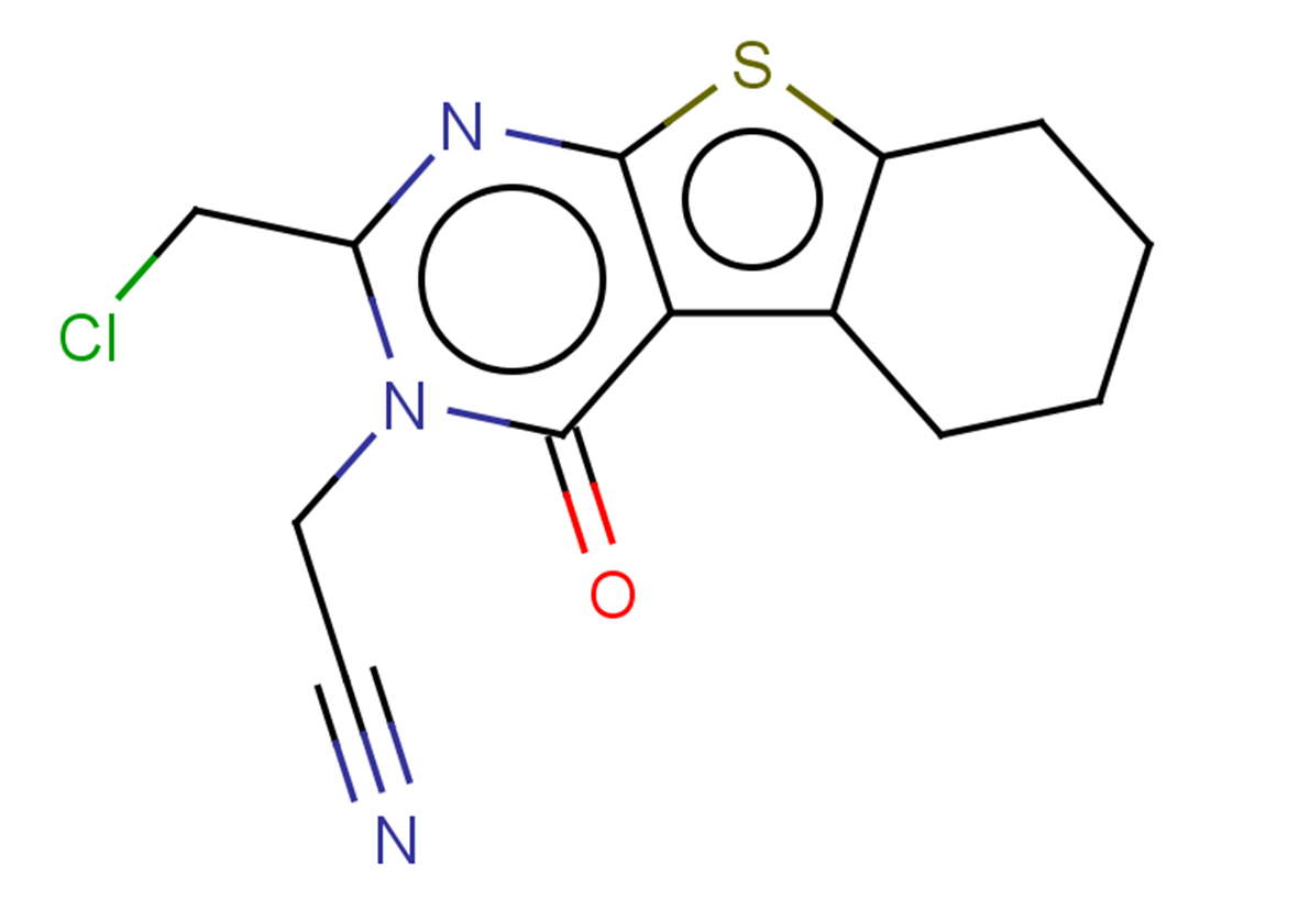 2-[5-(chloromethyl)-3-oxo-8-thia-4,6-diazatricyclo[7.4.0.0,2,7]trideca-1(9),2(7),5-trien-4-yl]acetonitrile