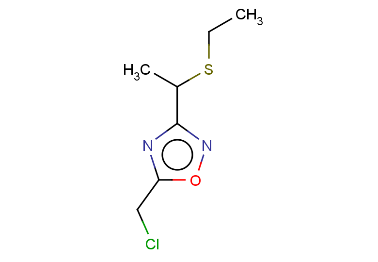 5-(chloromethyl)-3-[1-(ethylsulfanyl)ethyl]-1,2,4-oxadiazole