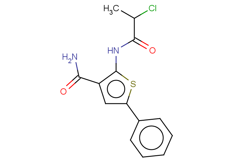 2-(2-chloropropanamido)-5-phenylthiophene-3-carboxamide