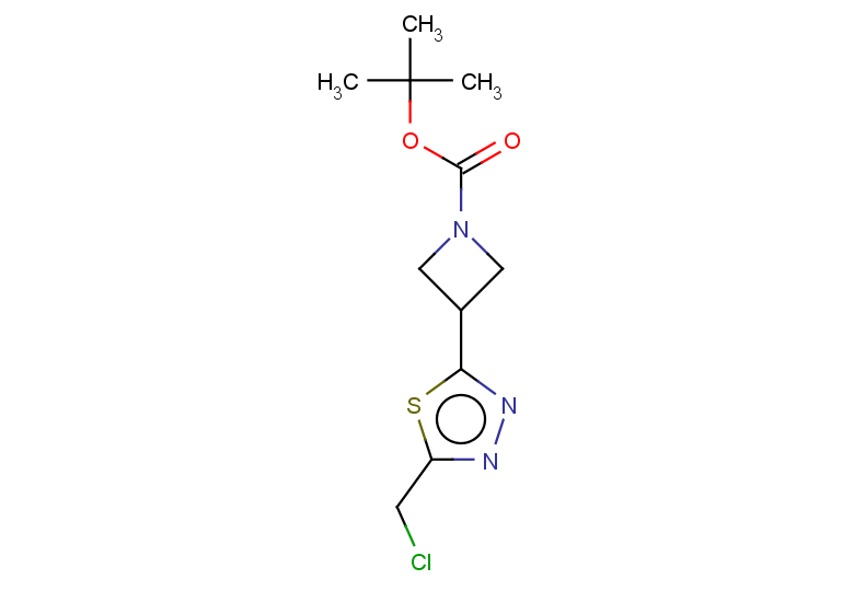 tert-butyl 3-[5-(chloromethyl)-1,3,4-thiadiazol-2-yl]azetidine-1-carboxylate