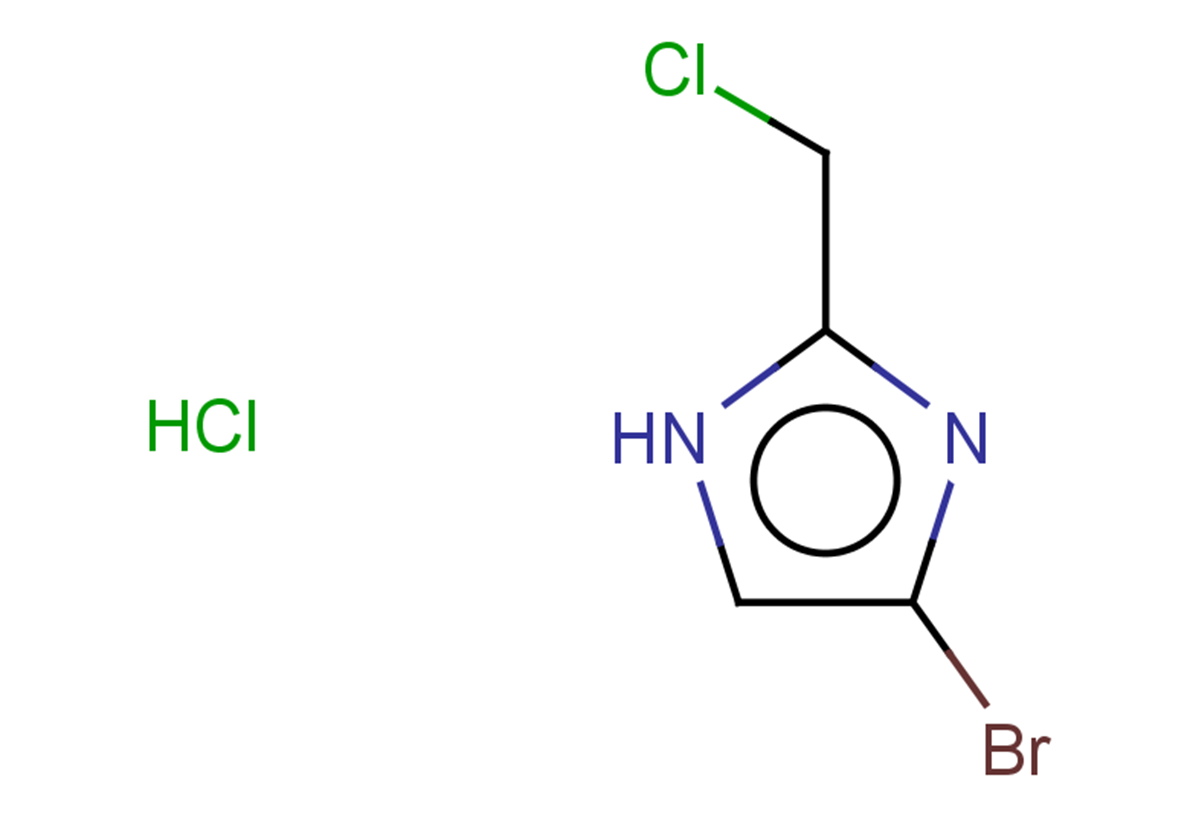4-bromo-2-(chloromethyl)-1H-imidazole hydrochloride