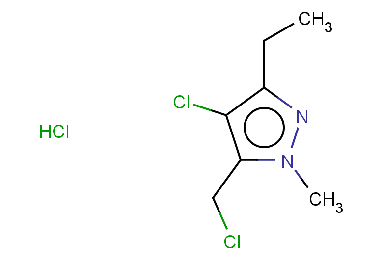 4-chloro-5-(chloromethyl)-3-ethyl-1-methyl-1H-pyrazole hydrochloride