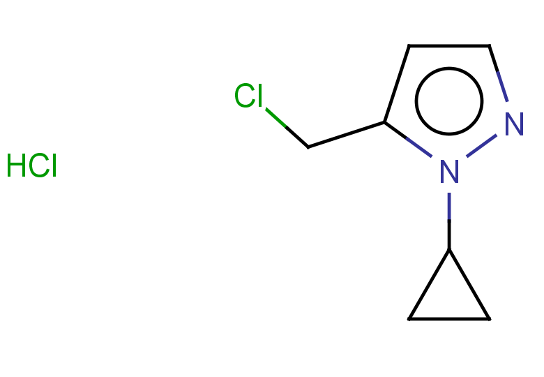 5-(chloromethyl)-1-cyclopropyl-1H-pyrazole hydrochloride