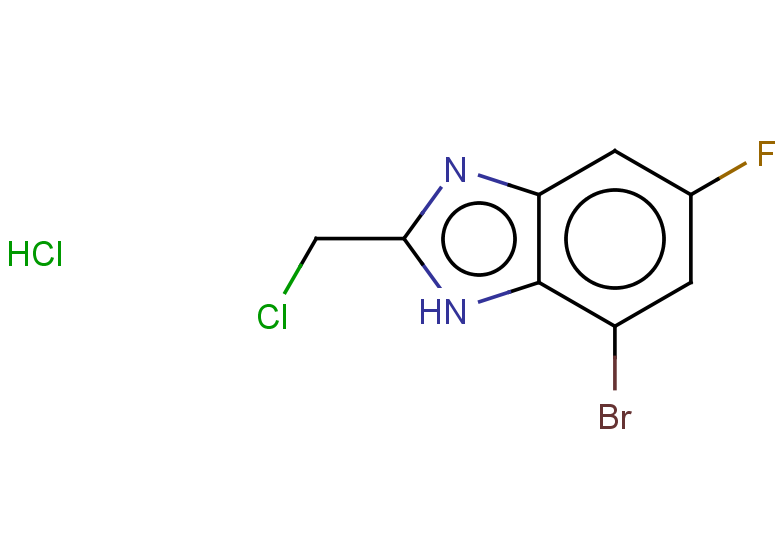 7-bromo-2-(chloromethyl)-5-fluoro-1H-1,3-benzodiazole hydrochloride