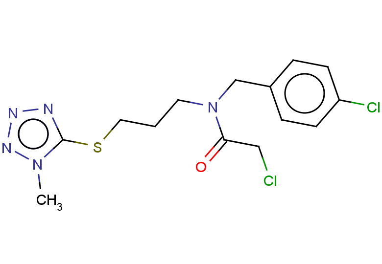 2-chloro-N-[(4-chlorophenyl)methyl]-N-{3-[(1-methyl-1H-1,2,3,4-tetrazol-5-yl)sulfanyl]propyl}acetamide