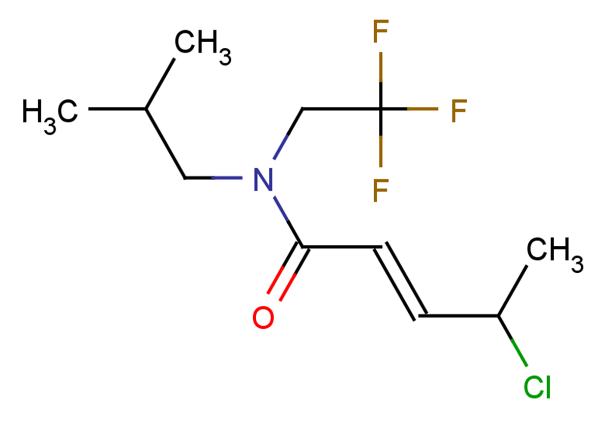 (2E)-4-chloro-N-(2-methylpropyl)-N-(2,2,2-trifluoroethyl)pent-2-enamide
