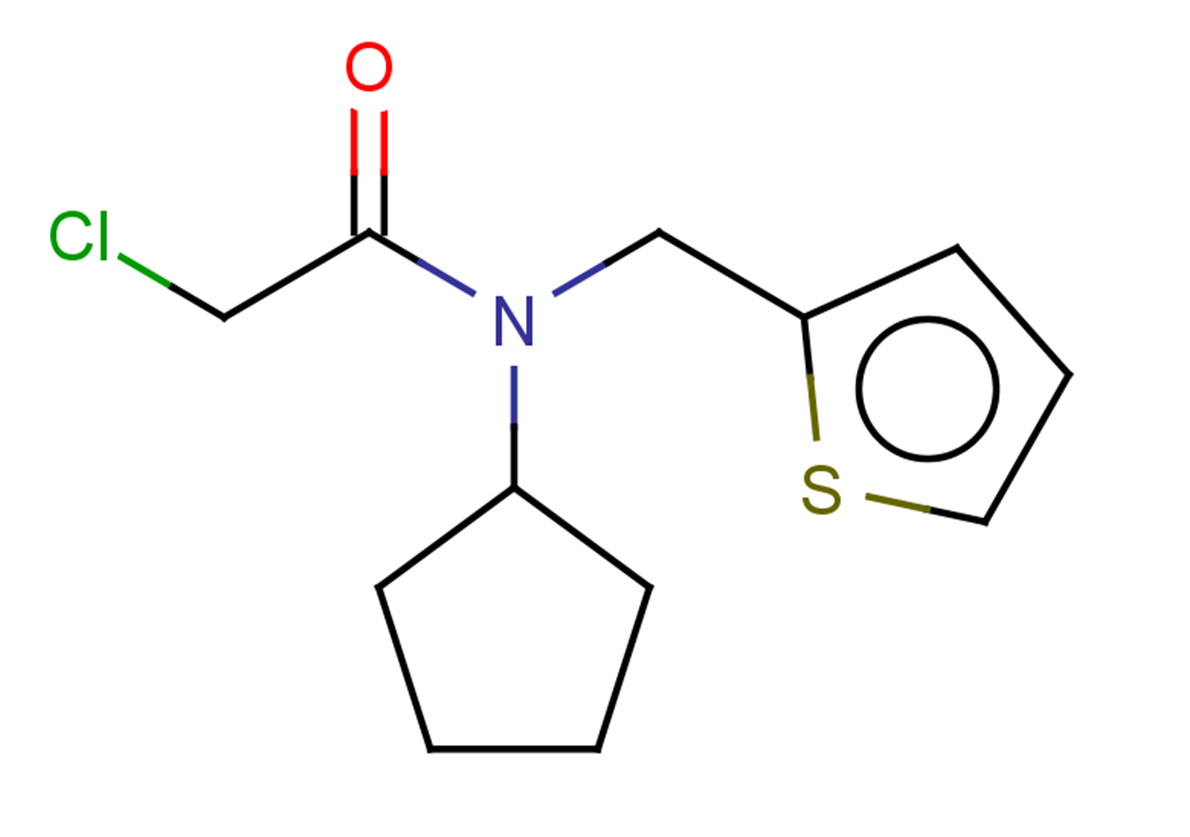 2-chloro-N-cyclopentyl-N-(thiophen-2-ylmethyl)acetamide