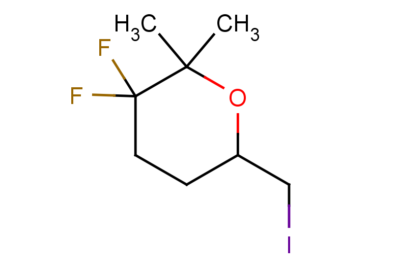 3,3-difluoro-6-(iodomethyl)-2,2-dimethyloxane