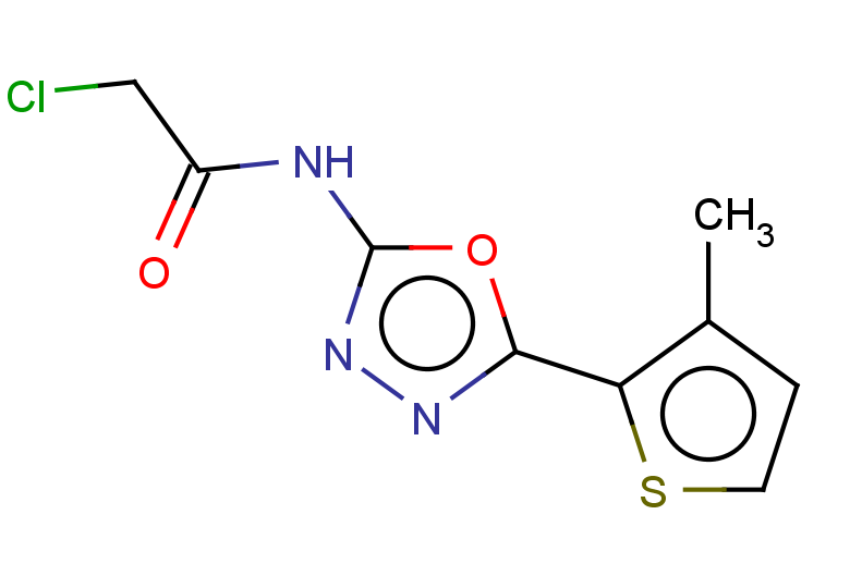 2-chloro-N-[5-(3-methylthiophen-2-yl)-1,3,4-oxadiazol-2-yl]acetamide