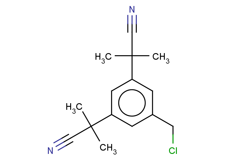 2-[3-(chloromethyl)-5-(1-cyano-1-methylethyl)phenyl]-2-methylpropanenitrile