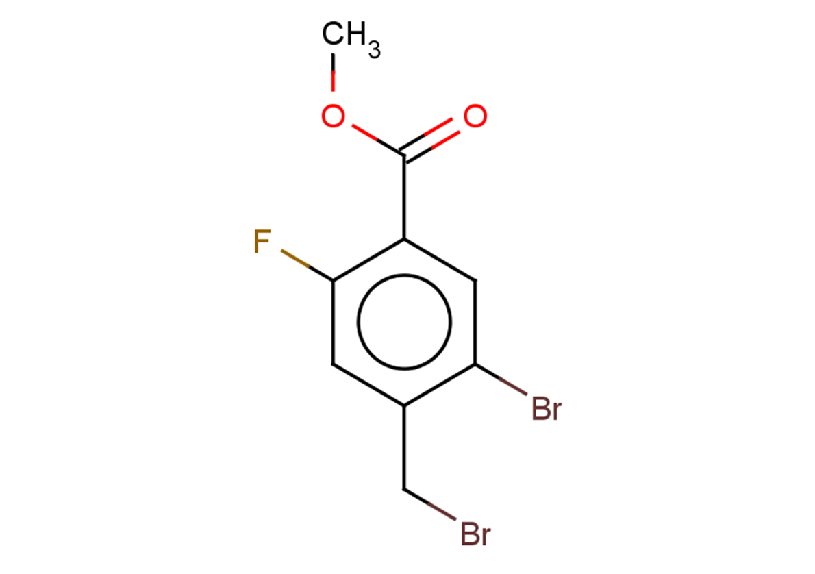 methyl 5-bromo-4-(bromomethyl)-2-fluorobenzoate