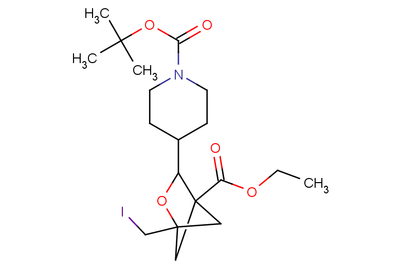tert-butyl 4-[4-(ethoxycarbonyl)-1-(iodomethyl)-2-oxabicyclo[2.1.1]hexan-3-yl]piperidine-1-carboxylate