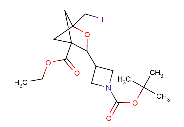 tert-butyl 3-[4-(ethoxycarbonyl)-1-(iodomethyl)-2-oxabicyclo[2.1.1]hexan-3-yl]azetidine-1-carboxylate
