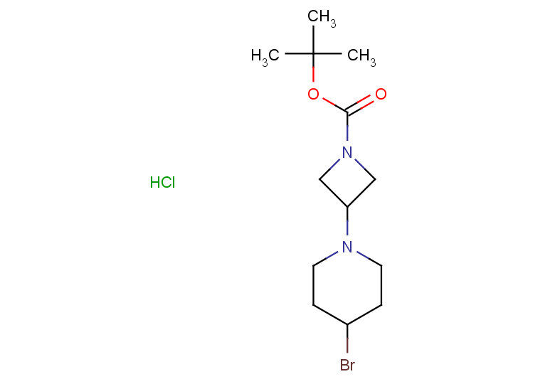 tert-butyl 3-(4-bromopiperidin-1-yl)azetidine-1-carboxylate hydrochloride