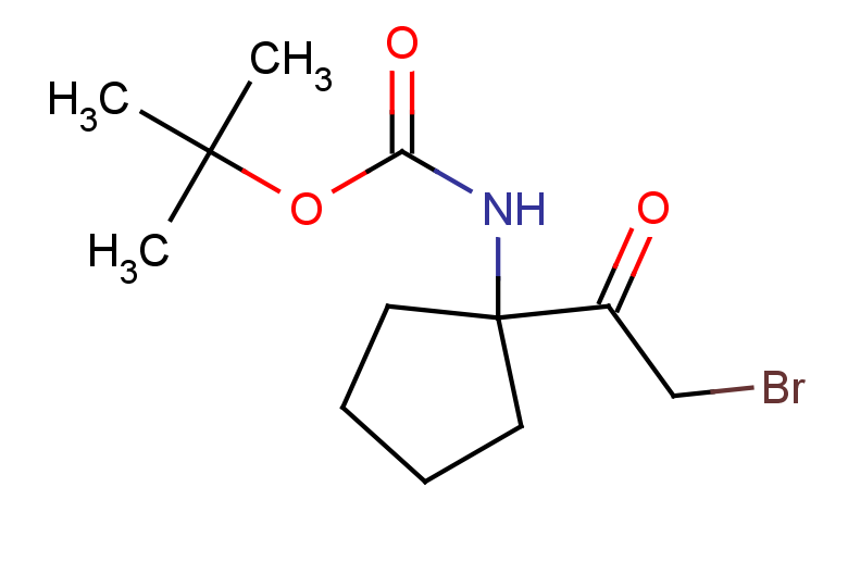 tert-butyl N-[1-(2-bromoacetyl)cyclopentyl]carbamate