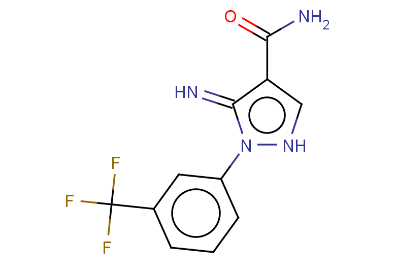 3-imino-2-[3-(trifluoromethyl)phenyl]-2,3-dihydro-1H-pyrazole-4-carboxamide