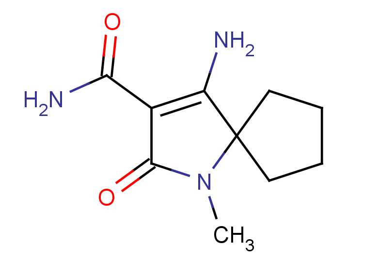 4-amino-1-methyl-2-oxo-1-azaspiro[4.4]non-3-ene-3-carboxamide