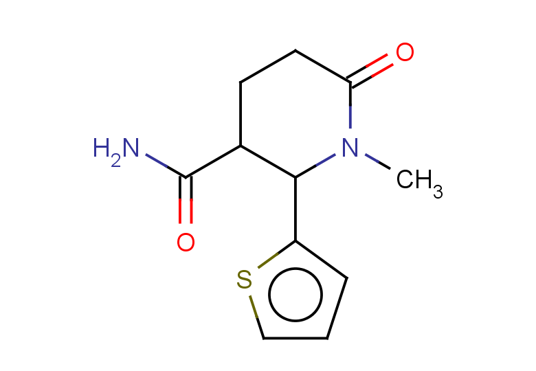 1-methyl-6-oxo-2-(thiophen-2-yl)piperidine-3-carboxamide